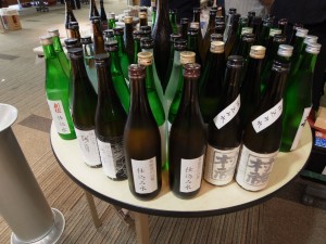 Water from different breweries, which is used to make delicious sake